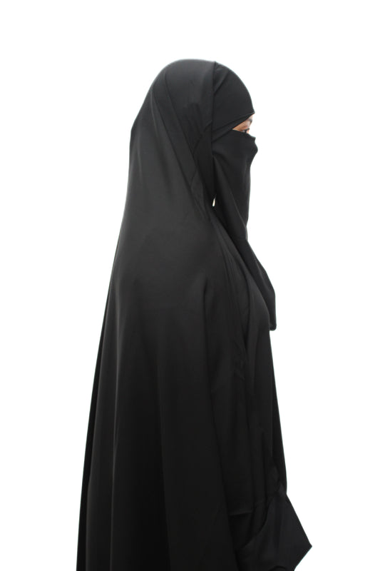 Womens 2pc Black Jilbab
